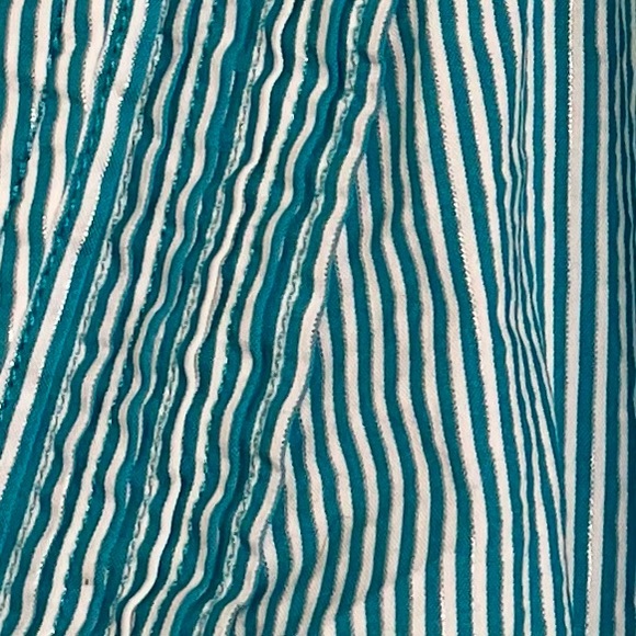 Express Design Studio Striped Short Sleeve Button Down Shirt - Size S - Picture 5 of 5